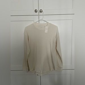 Abercrombie Long Sleeve Waffle Boyfriend Tee